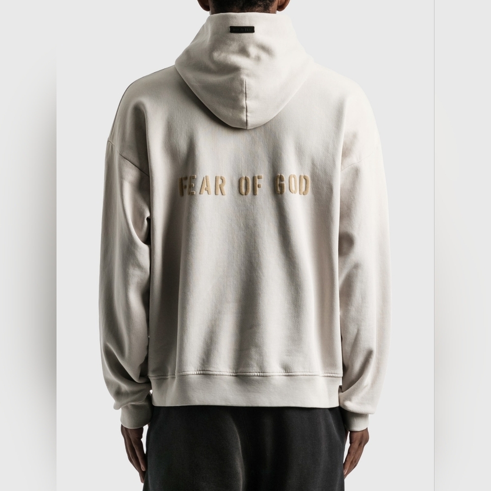 Fear Of God Seventh Collection FG Hoodie Concrete White Size Medium - Picture 2 of 9